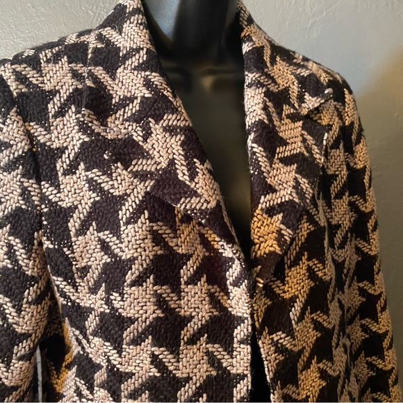I.N.C black and white large pattern houndstooth jacket - Picture 10 of 16